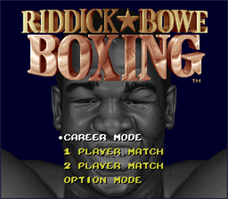 Riddick Bowe Boxing - Screenshot - Game Title Image