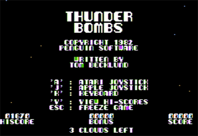 Thunderbombs - Screenshot - Game Select Image