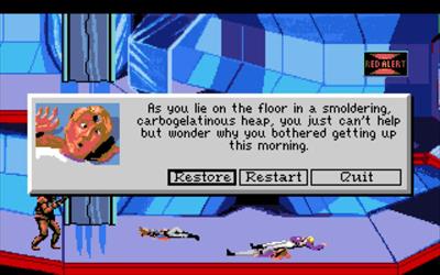 Space Quest 1: Roger Wilco in the Sarien Encounter - Screenshot - Game Over Image
