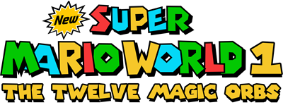 New Super Mario World 1: The Twelve Magic Orbs - Clear Logo Image