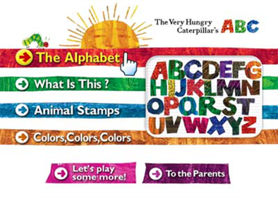 The Very Hungry Caterpillar's ABCs - Screenshot - Game Title Image