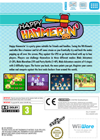 Happy Hammerin' - Box - Back Image