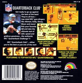 NFL Quarterback Club - Box - Back Image