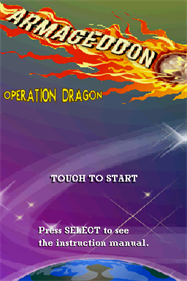 Armageddon: Operation Dragon - Screenshot - Game Title Image