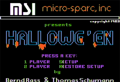 Hallowe'en - Screenshot - Game Title Image