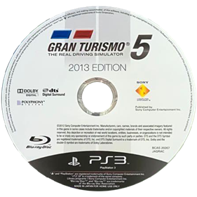 Gran Turismo 5: Academy Edition - Disc Image