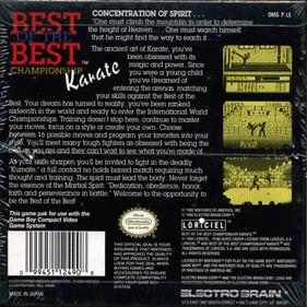 Best of the Best: Championship Karate - Box - Back Image