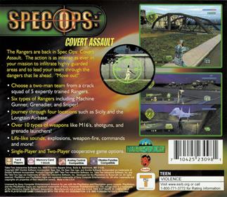 Spec Ops: Covert Assault - Box - Back Image