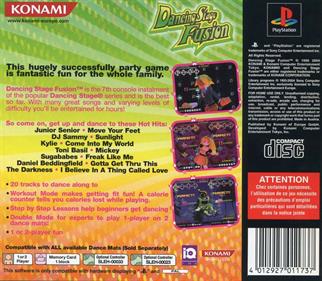 Dancing Stage Fusion - Box - Back Image