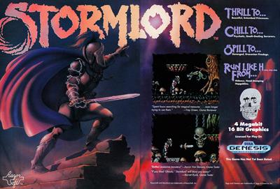 Stormlord - Advertisement Flyer - Front Image