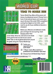 Tecmo World Cup - Box - Back Image