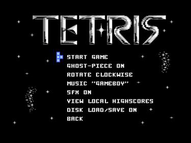 Tetris Recoded - Screenshot - Game Select Image