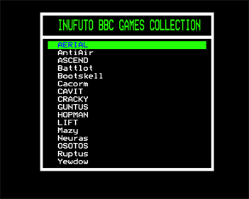 Inufuto BBC Games Collection - Screenshot - Game Select Image