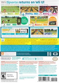 Wii Sports Club - Box - Back Image