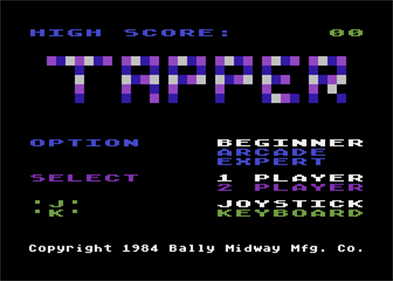 Tapper - Screenshot - Game Title Image