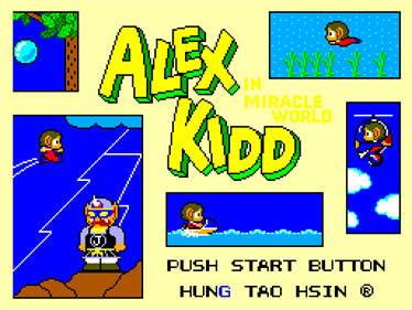 Alex Kidd in Miracle World - Screenshot - Game Title Image