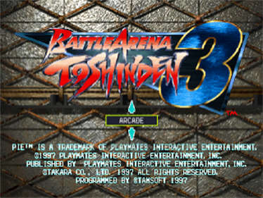Battle Arena Toshinden 3 - Screenshot - Game Title Image