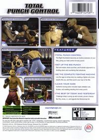 Fight Night 2004 - Box - Back Image