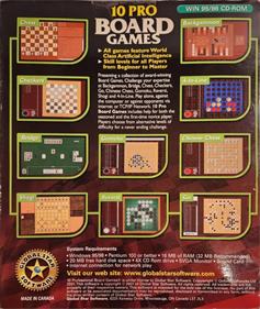 10 Pro Board Games - Box - Back Image