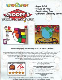 Yearn2Learn: Master Snoopy's World Geography - Box - Back Image