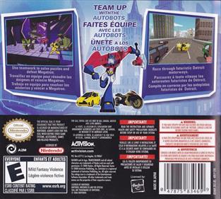 Transformers Animated: The Game - Box - Back Image