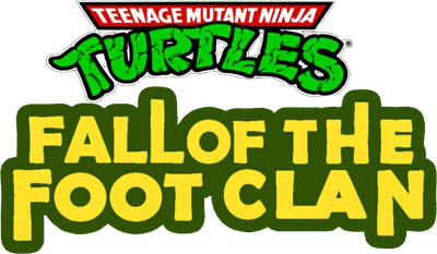 Teenage Mutant Ninja Turtles: Fall of the Foot Clan - Clear Logo Image