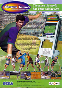 Virtua Tennis - Advertisement Flyer - Front Image