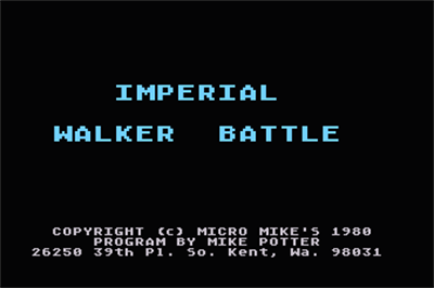Imperial Walker - Screenshot - Game Title Image