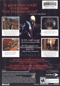 Hitman 2: Silent Assassin - Box - Back Image