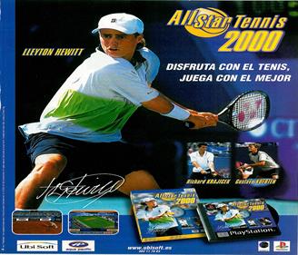 All Star Tennis 2000 - Advertisement Flyer - Front Image
