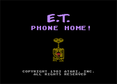 E.T. Phone Home! - Screenshot - Game Title Image