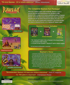 Rayman Forever - Box - Back Image