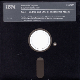 One Hundred and One Monochrome Mazes - Disc Image