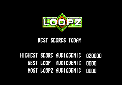 Loopz - Screenshot - High Scores Image