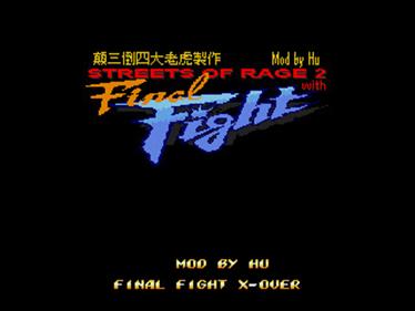 Streets of Rage 2: Final Fight - Screenshot - Game Title Image