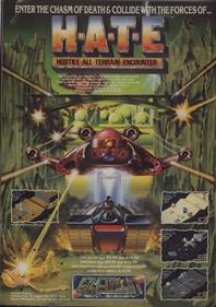 H.A.T.E.: Hostile All Terrain Encounter  - Advertisement Flyer - Front Image