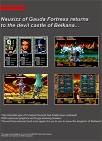 Crossed Swords II - Fanart - Box - Back Image