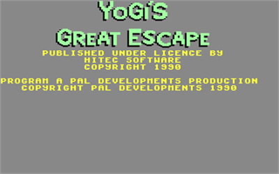Yogi's Great Escape - Screenshot - Game Title Image