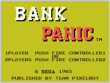 Bank Panic - Screenshot - Game Title Image