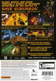Monster Madness: Battle for Suburbia - Box - Back Image