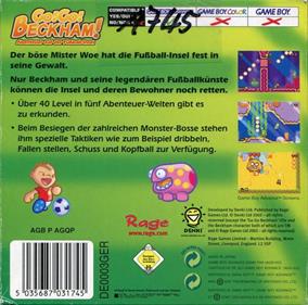 Go! Go! Beckham! Adventure on Soccer Island - Box - Back Image