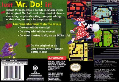 Mr. Do! - Box - Back Image