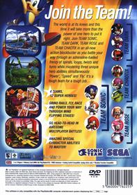 Sonic Heroes - Box - Back Image