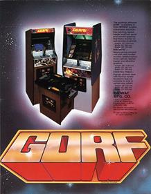 Gorf - Advertisement Flyer - Back Image