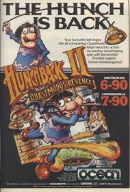 Hunchback II: Quasimodo's Revenge - Advertisement Flyer - Front Image