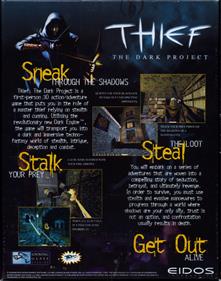 Thief: The Dark Project - Box - Back Image