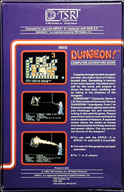 Dungeon! - Box - Back Image