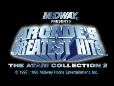 Arcade's Greatest Hits: The Midway Collection 2 - Screenshot - Game Title Image