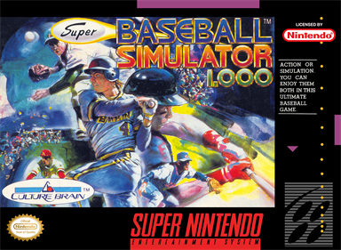 Super Baseball Simulator 1.000 - Box - Front Image