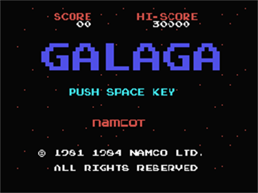 Galaga - Screenshot - Game Title Image